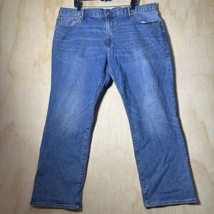 Gap 1969 Straight Blue Jeans Light Wash 42X30
